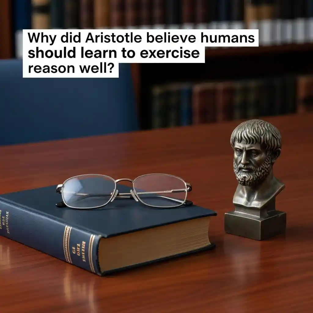 아리스토텔레스는 인간이 왜 이성을 잘 발휘하는 법을 배워야 한다고 보았는
가?에 대한 상징적인 이미지