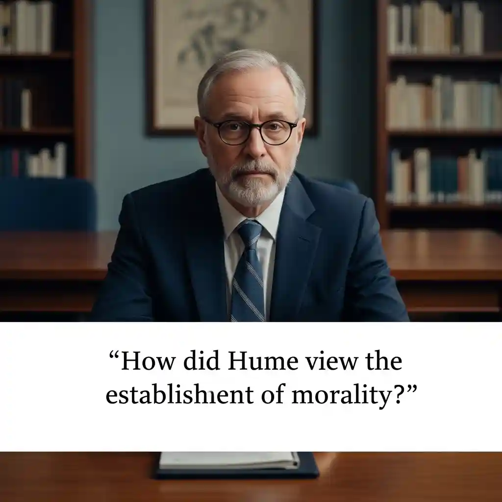 흄은 도덕이 어떻게 성립된 것이라고 보았는가?에 대한 상징적인 이미지