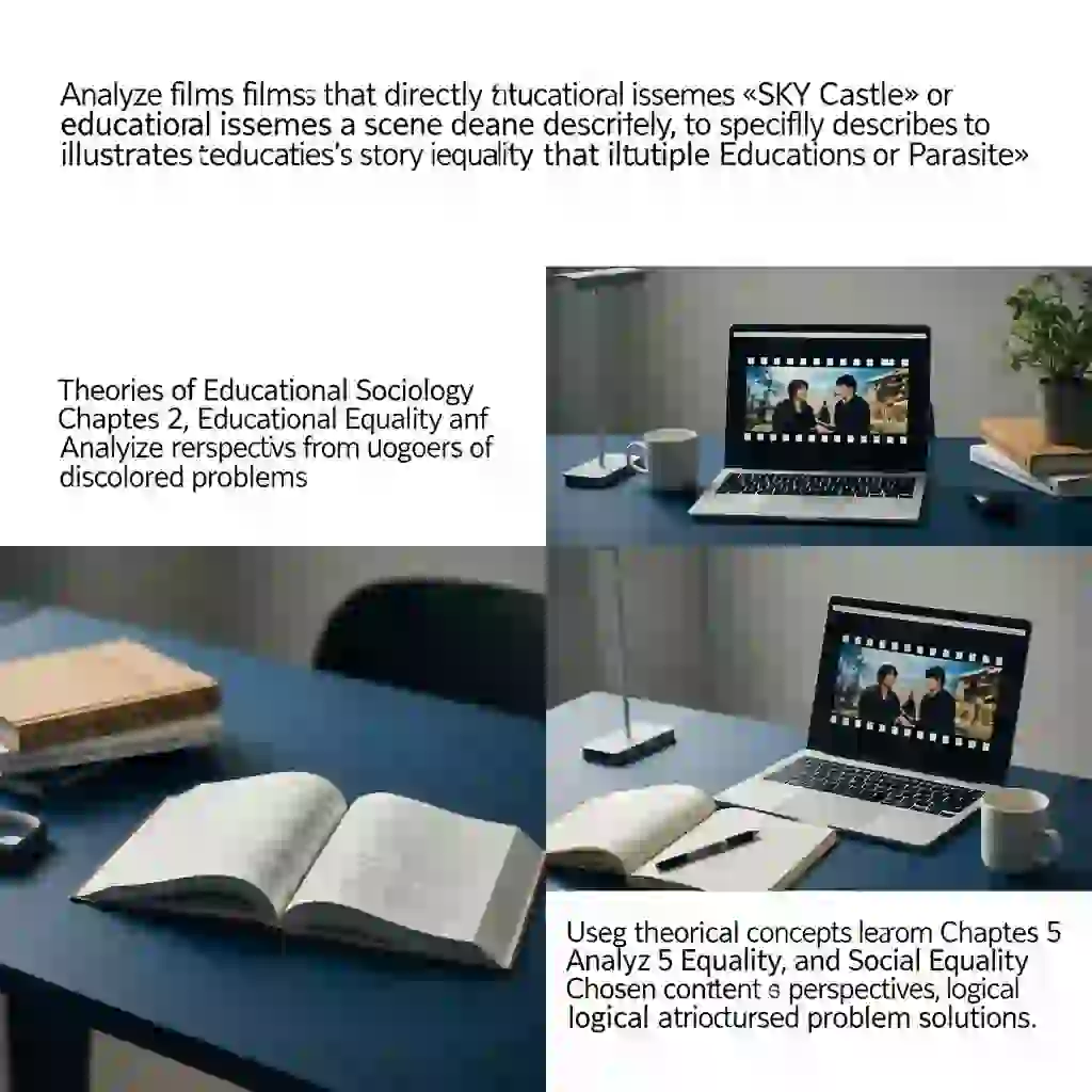 교육문제를 직간접적으로 다룬 영화나 드라마를 한편 자유롭게 선택하십시오.
(※ 예시:<SKY 캐슬>, <기생충> 등 국내/외 작품 모두 가능)
선택한 작품 속에서 교육 현실이나 불평등을 잘 보여주는 장면 또는 인물의 이야기를 구체적으로 서술하십시오. 그 후, 교재 2장 교육사회학 이론)과 5장(교육평등과 사회평등)에서 배운 이론적 개념들을 자유롭게 활용하여 해당 내용을 다각적으로 분석하고, 이를 통해 발견한 문제점과 나아갈 방향에 대한 자신의 생각을 논리적으로 서술하십시오 에 대한 상징적인 이미지