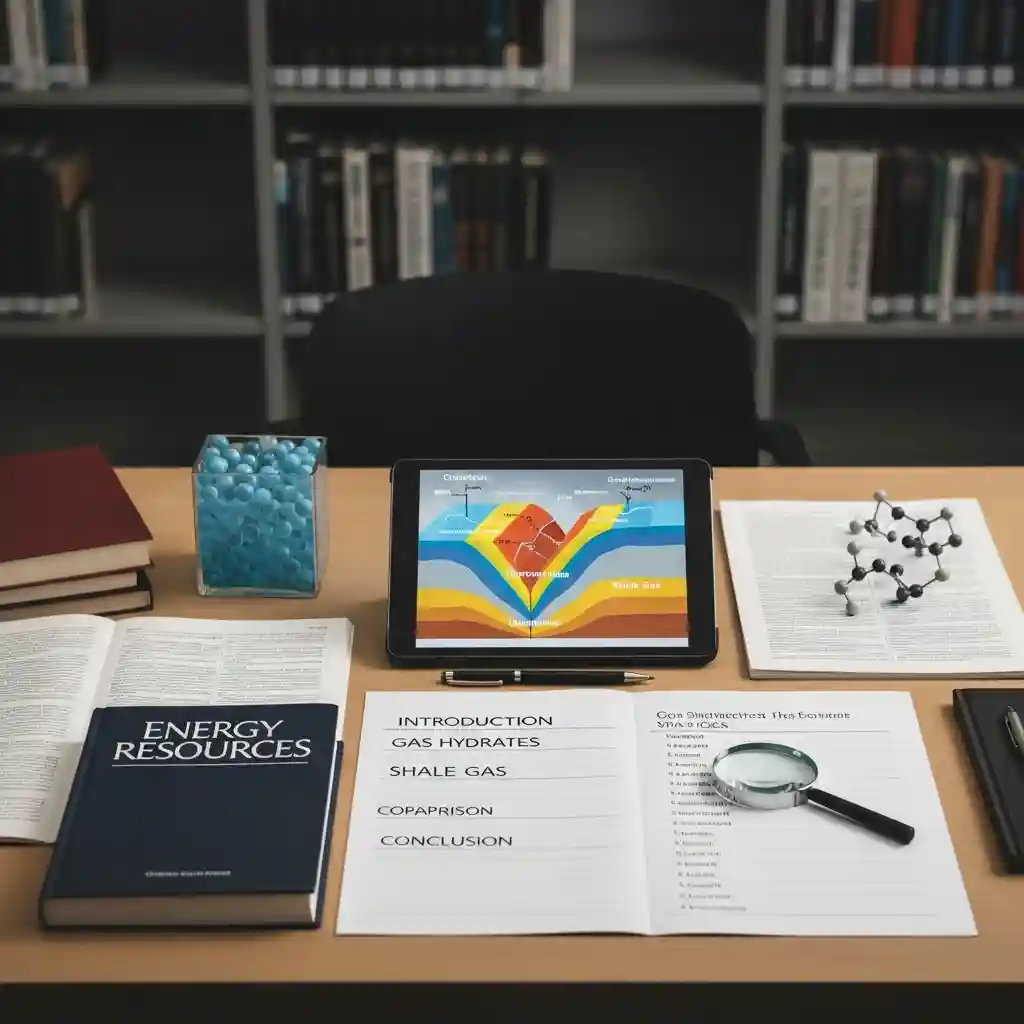 ‘가스하이드레이트’와 ‘셰일가스’를 비교하여 서론, 본론, 결론으로 논하시오.에 대한 상징적인 이미지