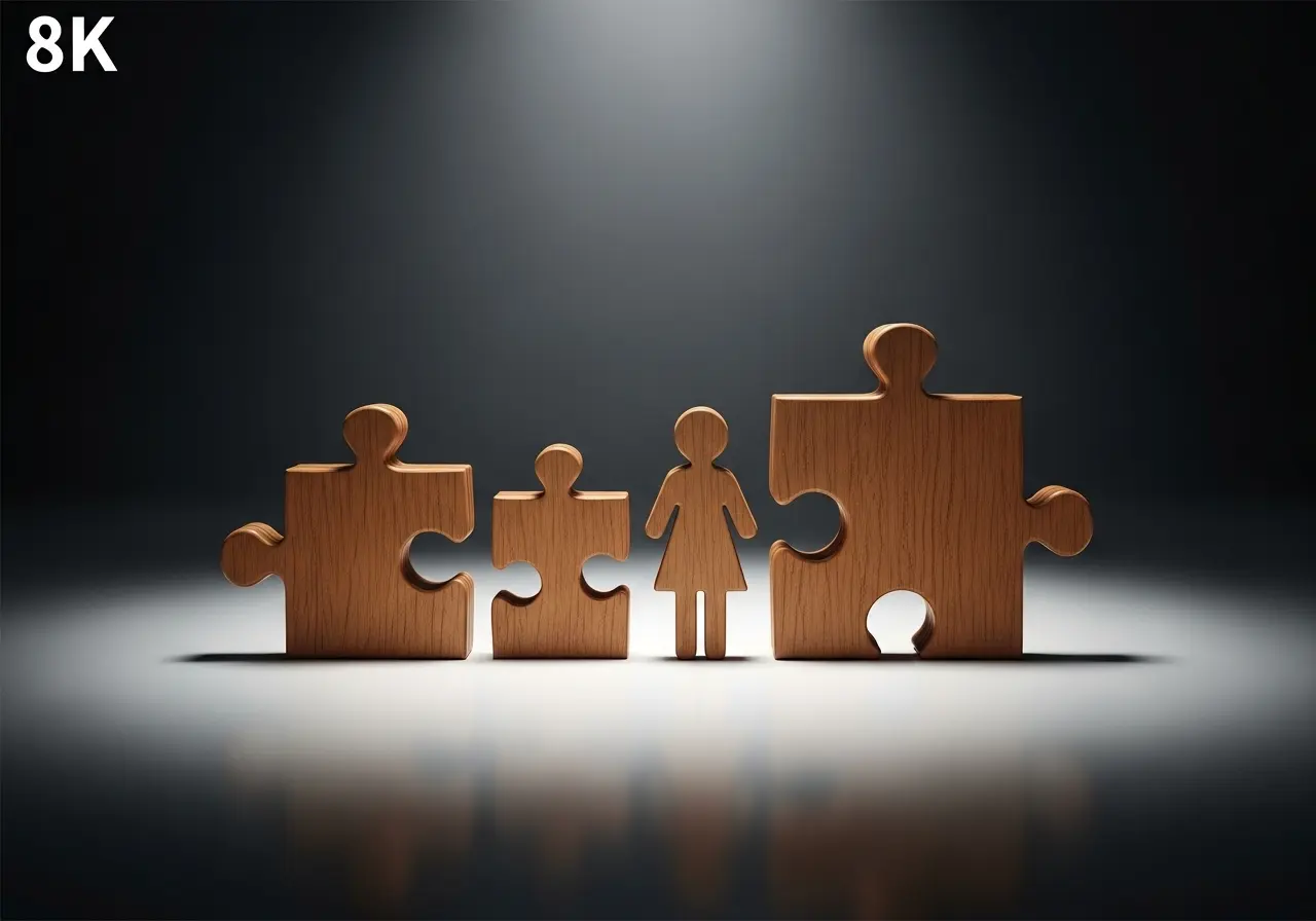 지적장애 아들을 둔 부부가 이혼을 한 후 친권과 양육권이 있는 아버지가 아들을 시설에 맡겼다. 그 후 퇴직해서 혼자 사는 60대 친어머니가 30대가 된 지적장애 아들을 돌보면서 노후를 보내려고 한다. 이를 이혼 후 재혼한 전남편이 반대를 한다. 이런 상황에서 여러분이 친어머니라면 전남편과 싸우면서라도 30대 지적장애 아들을 집으로 데리고 와서 돌보는 것이 최선이라고 생각하는가? 아니면 전남편 의견대로 아들을 시설에 맡기고 자기 삶을 사는 것이 최선이라고 생각하는가?에 대한 상징적인 이미지